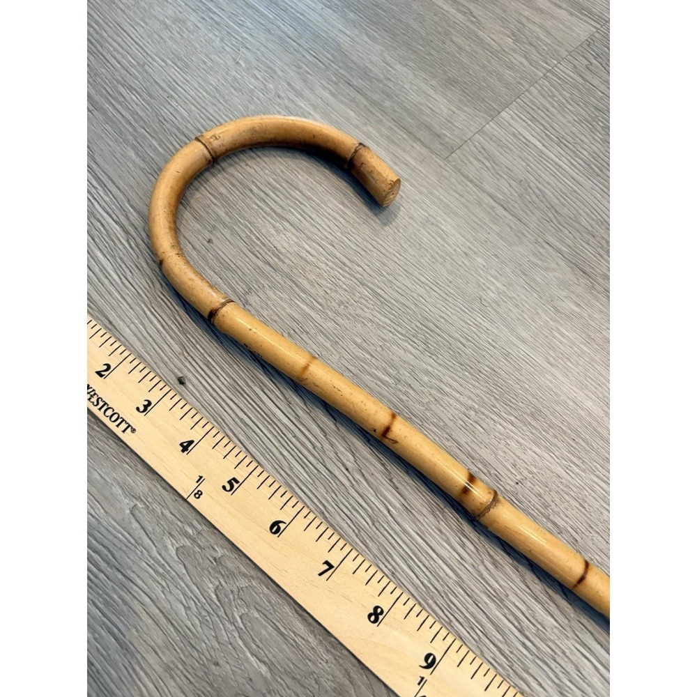 Vintage Bamboo Cane Walking Stick- 35-1/8"